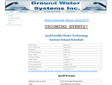 Tablet Screenshot of groundwatersystemsinc.com